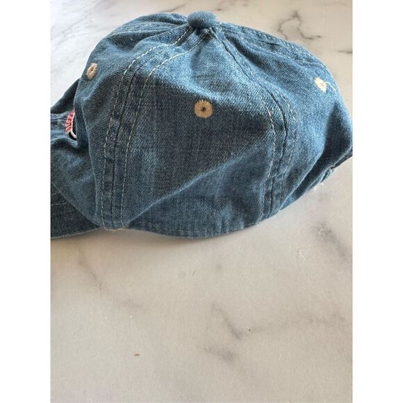 Vintage Justin boots denim hat baby unisex 1-4 year 90’s ones size fits most - Picture 2 of 6